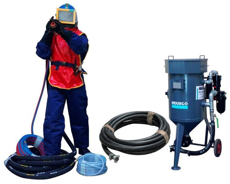 COMPLETE remote controlled sand blasting package 50L