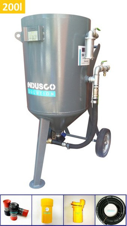 A BASIC manual controlled sand blasting package 200L 